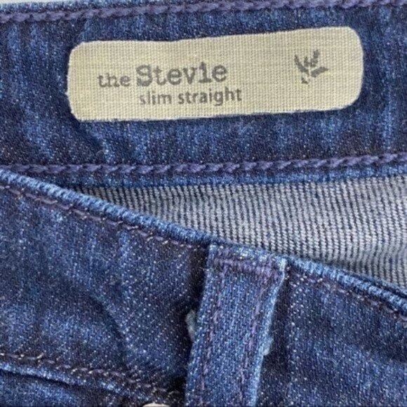 Ag The Stevie slim straight blue jeans 28 R - Picture 12 of 14